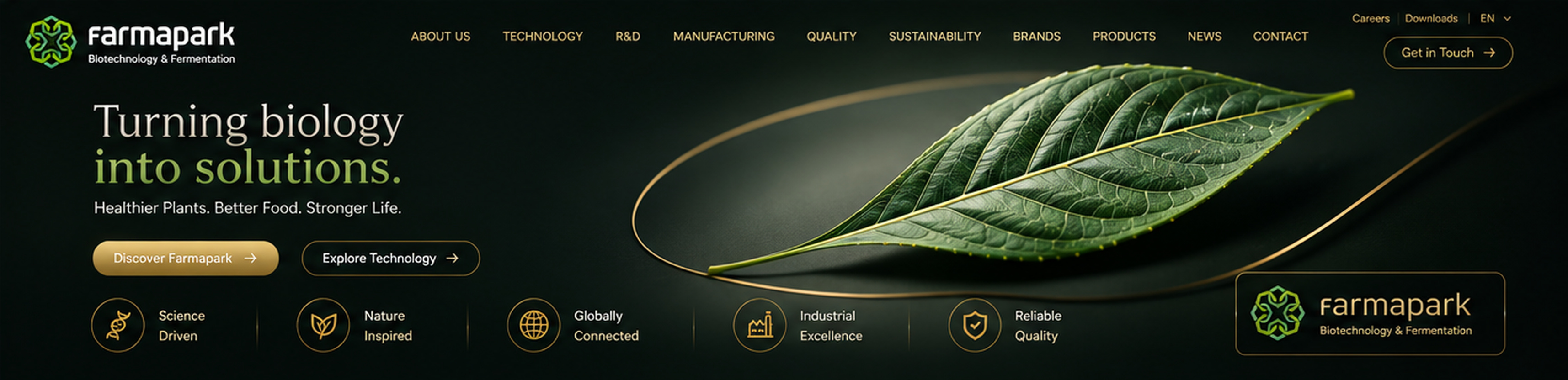 Farmapark premium quality hero